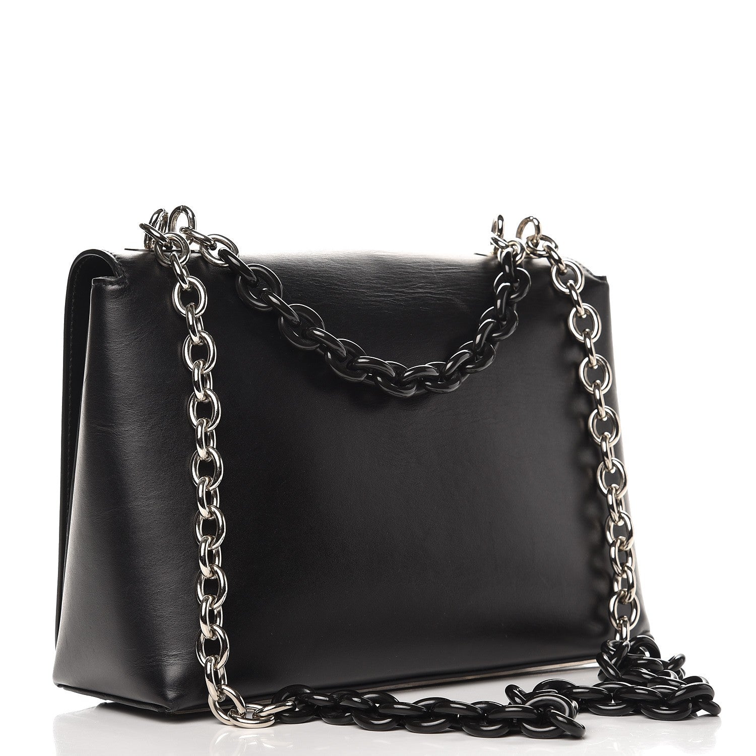 Balenciaga Calfskin Bal58 Shoulder Bag Black 3 of 13
