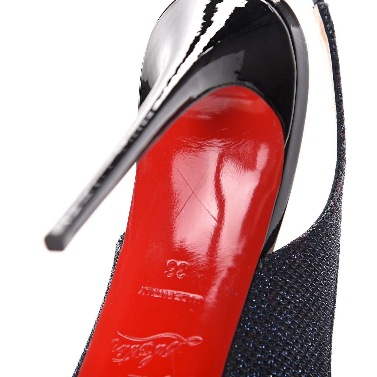 Glitter Private Number 120 Pumps 36 Navy Black
