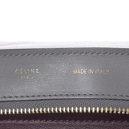 Celine Crocodile Embossed Nubuck Medium Trapeze Grey 8 of 15