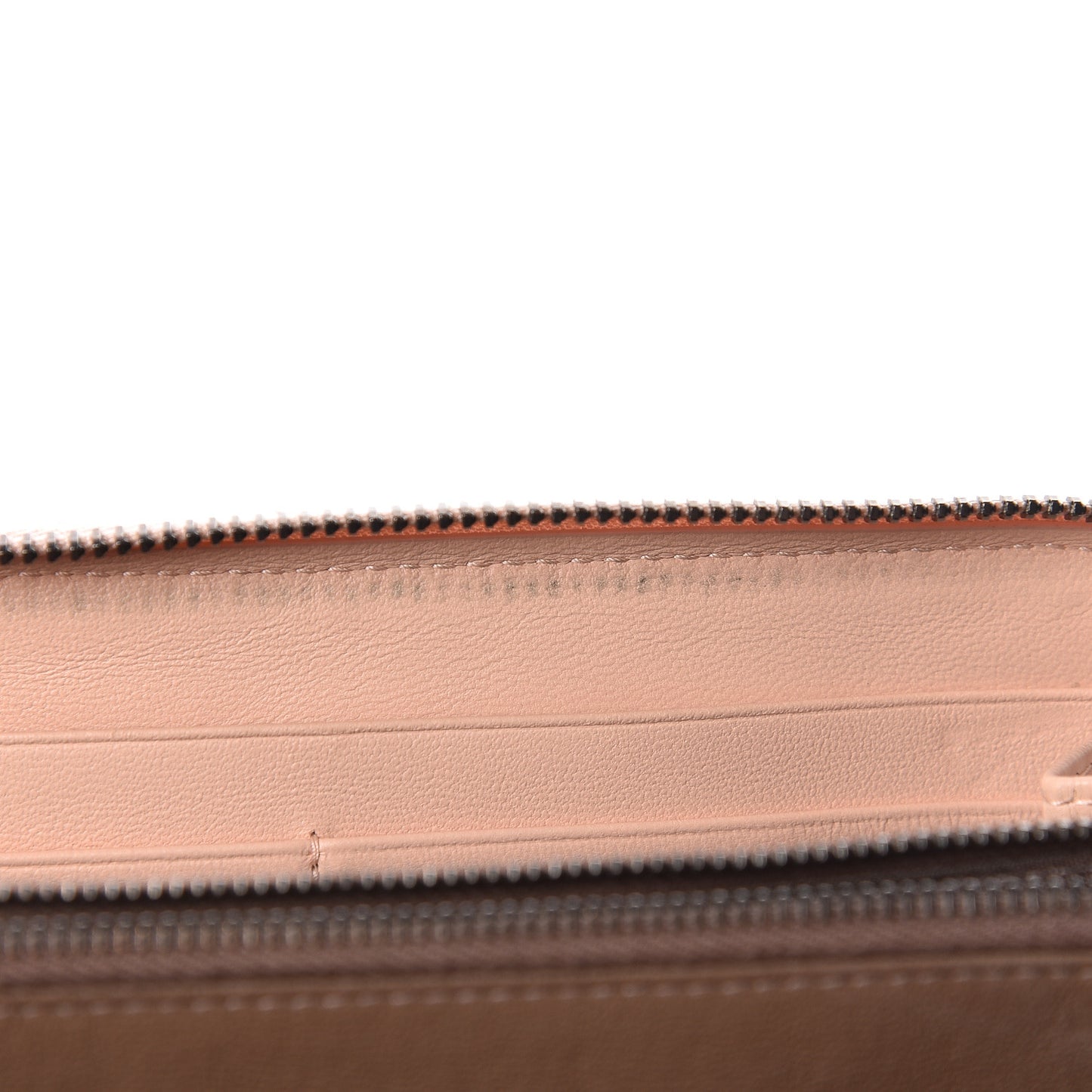 Nappa Intrecciato Zip Around Wallet Flamingo