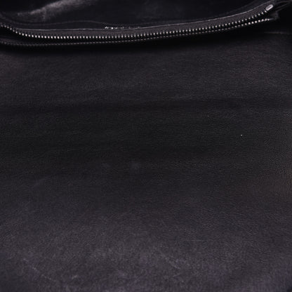 Saint Laurent Sheepskin Matelasse Chevron Monogram Monochrome Large College Satchel Black 13 of 13