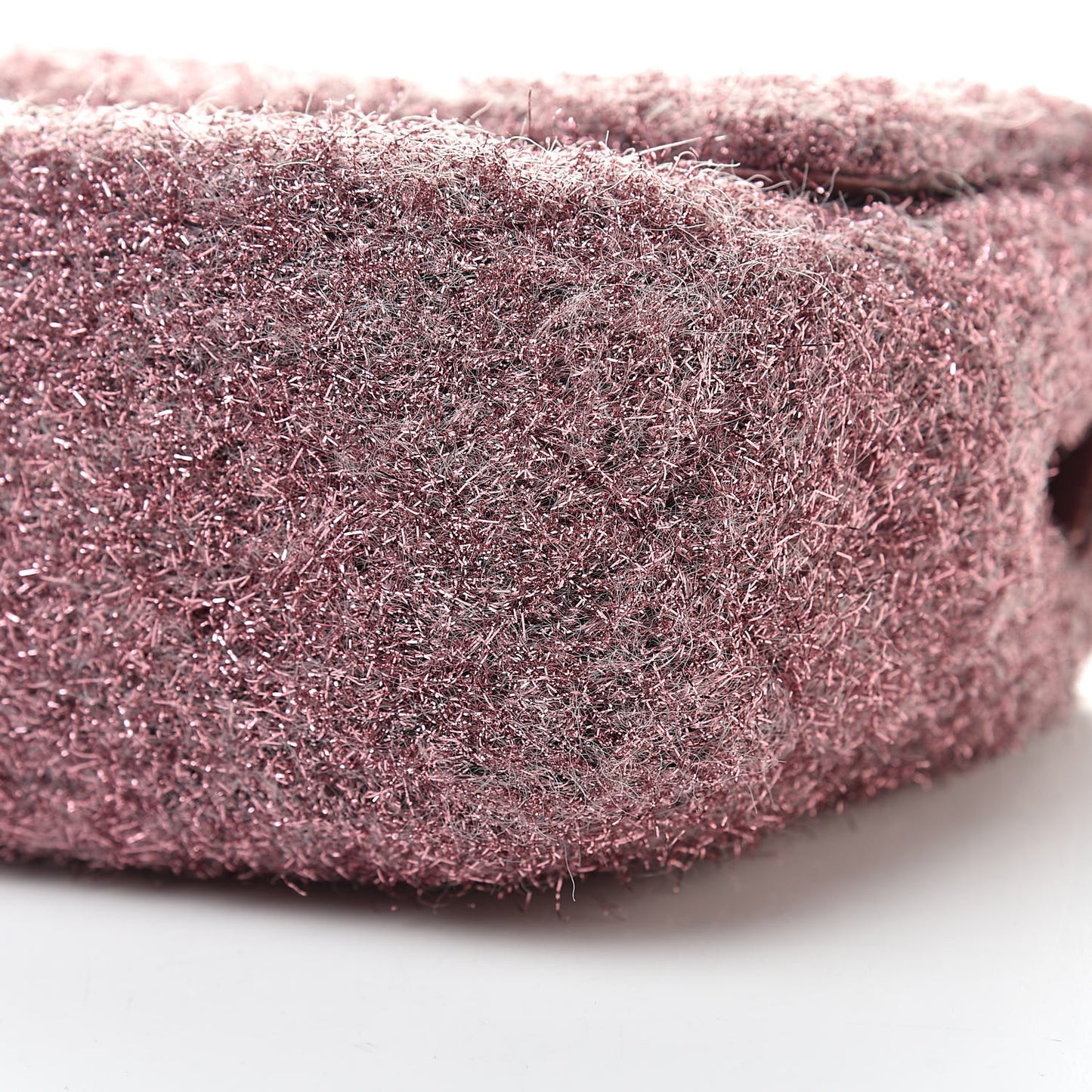 Lurex Knit Medium Pluto Glitter Flap Pink