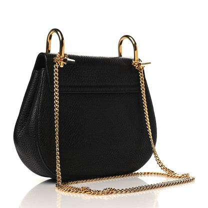 Chloe Grained Lambskin Mini Drew Shoulder Bag Black 3 of 8