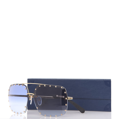 Louis Vuitton The Party Square Sunglasses Z2354E Blue 7 of 7