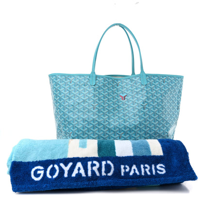 Goyard Goyardine Saint Louis GM Balise Beach Towel Set Turquoise 4 of 12