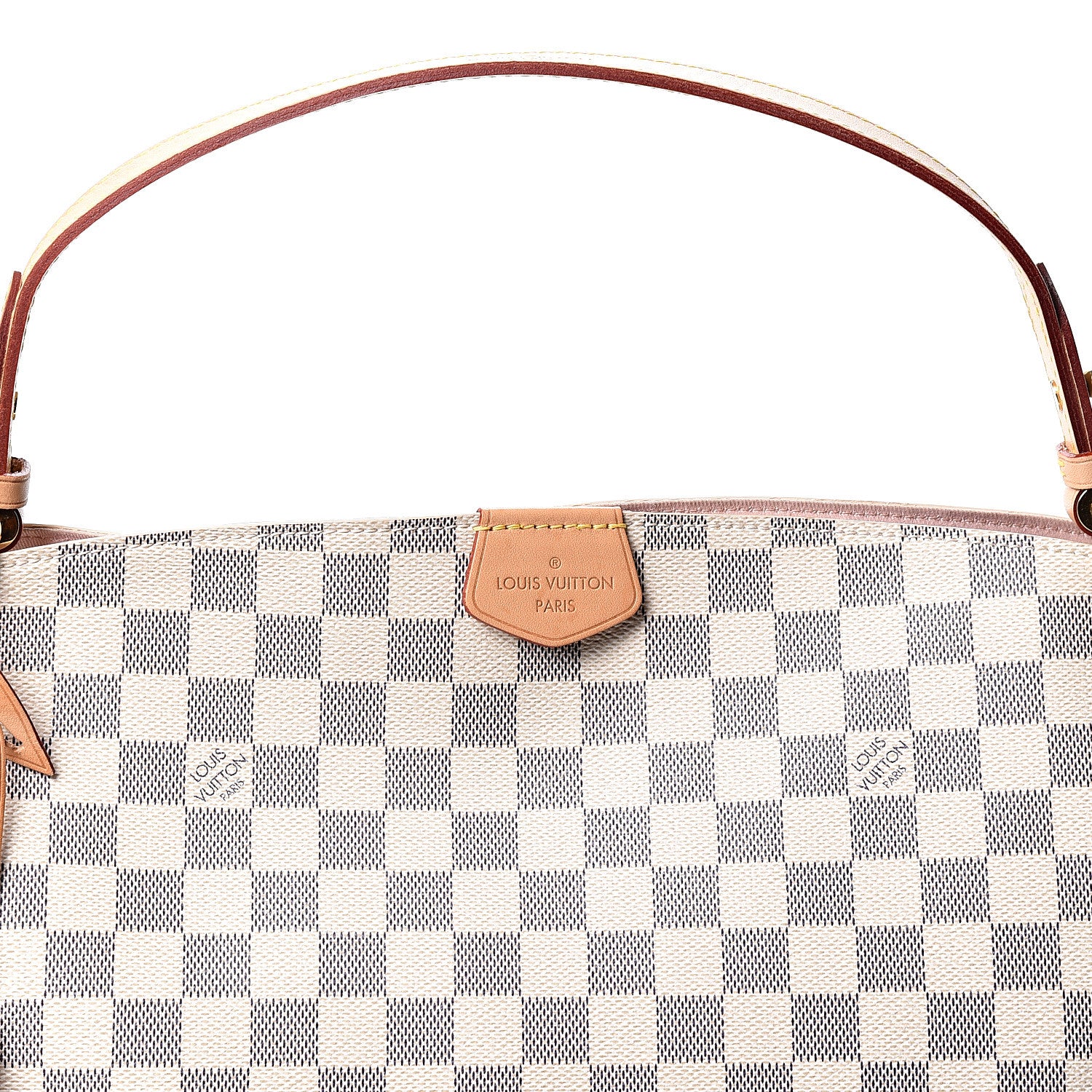 Louis Vuitton Damier Azur Graceful PM Rose Ballerine 6 of 9