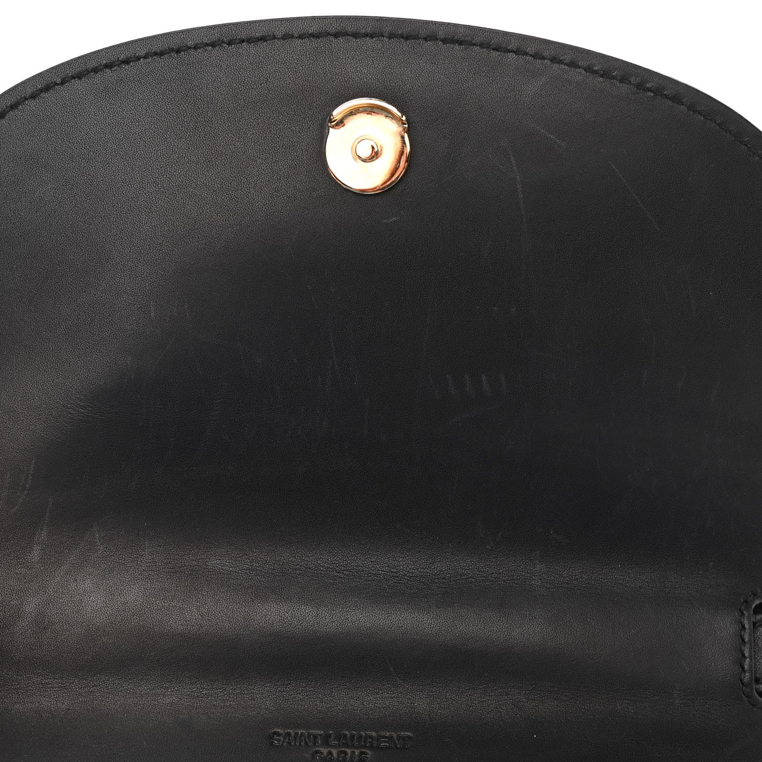 Saint Laurent Smooth Calfskin Classic Monogram Small Kaia Satchel Black 19 of 23