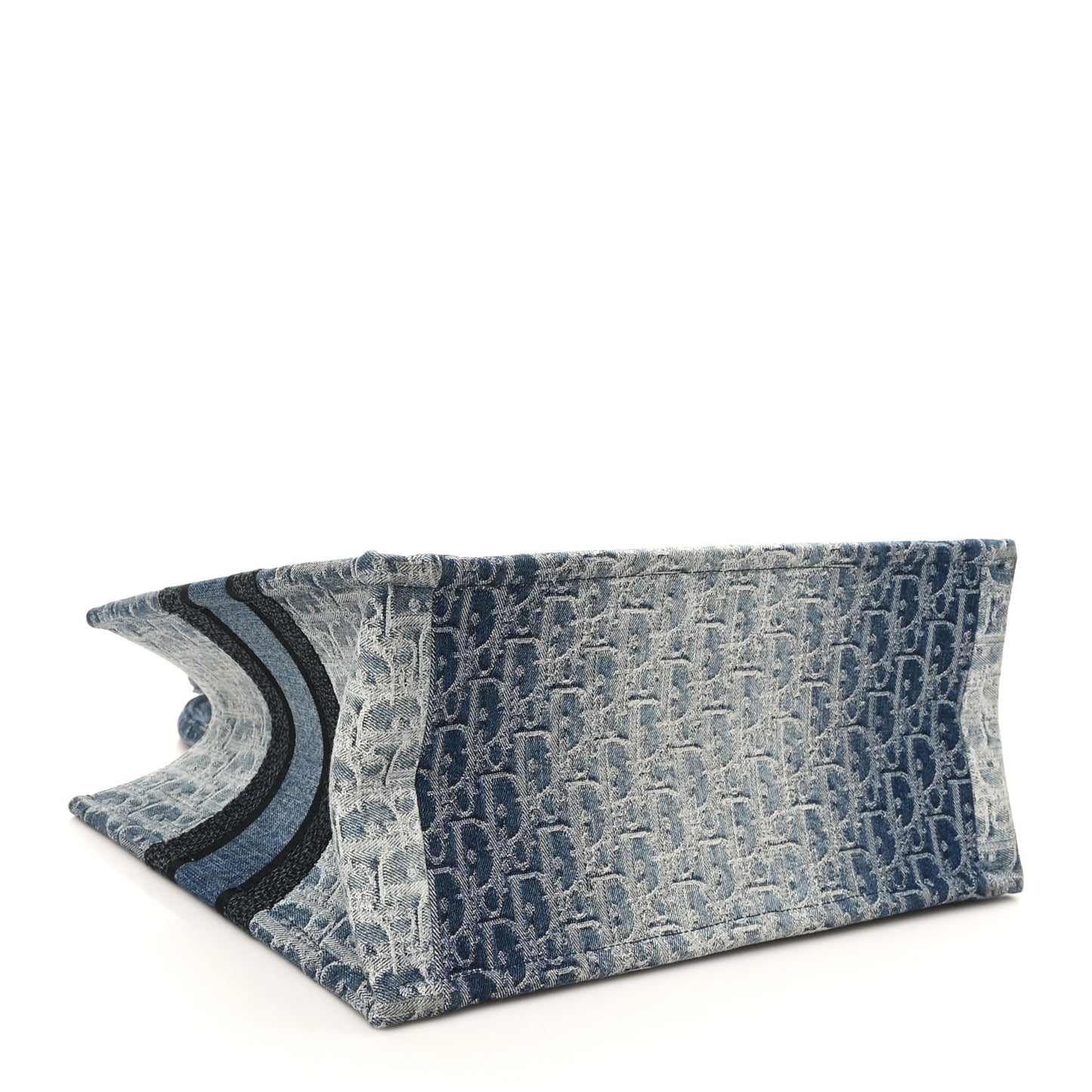 Oblique Denim Medium Book Tote Blue