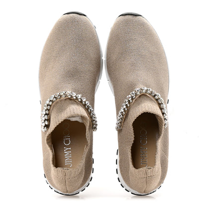 Jimmy Choo Knit Crystal Verona Sneaker 38.5 Ballet Pink 2 of 9
