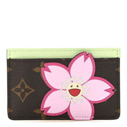 Louis Vuitton LV X TM Monogram Cherry Blossom Card Holder Sakura Brown 1 of 7