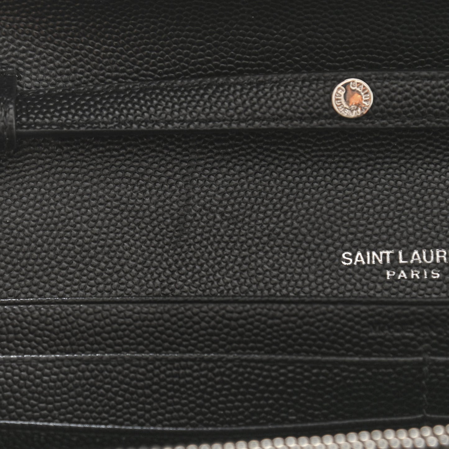 Grain De Poudre Matelasse Chevron Monogram Chain Wallet Black