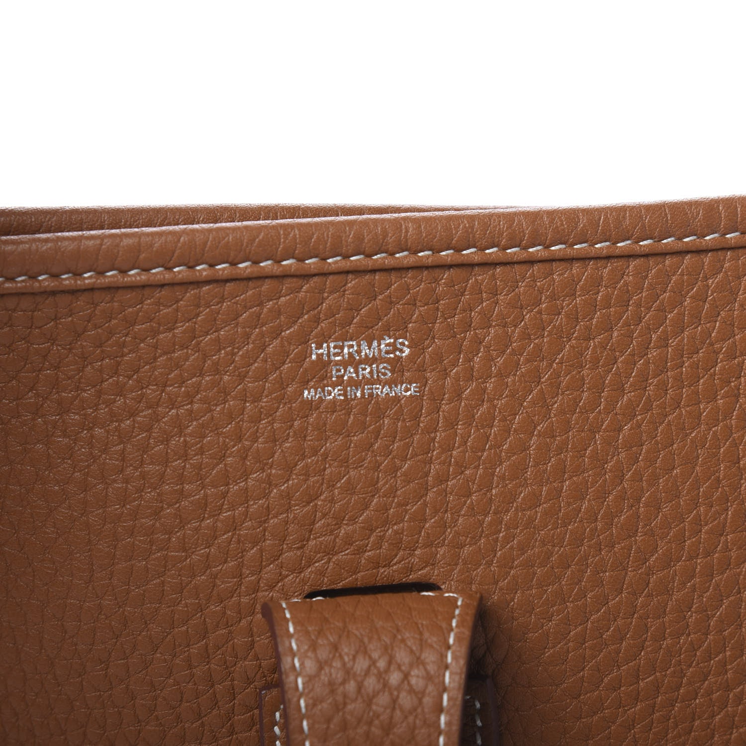 Hermes Taurillon Clemence Evelyne III GM Gold 5 of 9