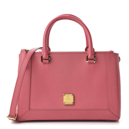 MCM Saffiano Nuovo Tote Pink 1 of 10