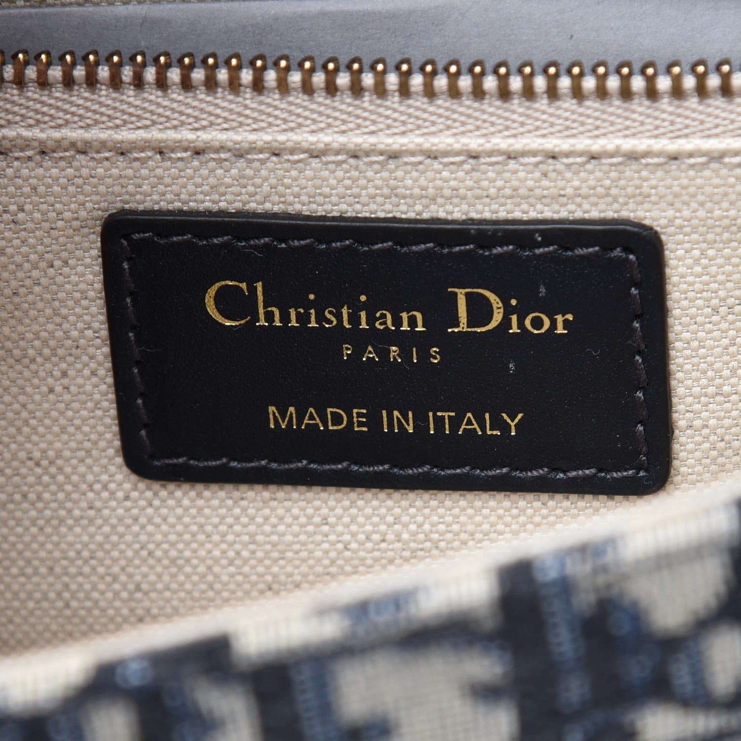 Christian Dior Oblique Small DiorAddict Flap Bag Navy Blue 7 of 8