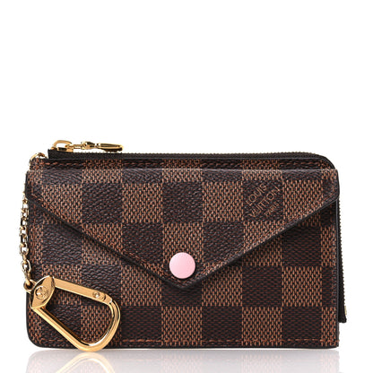 Louis Vuitton Damier Ebene Recto Verso Card Holder Rose Ballerine 2 of 8