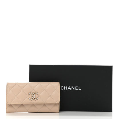 Chanel Caviar Pearl Quilted Coco Candy Wallet Beige 12 of 12