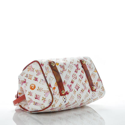 Louis Vuitton Watercolor Aquarelle Frame Speedy White 4 of 6