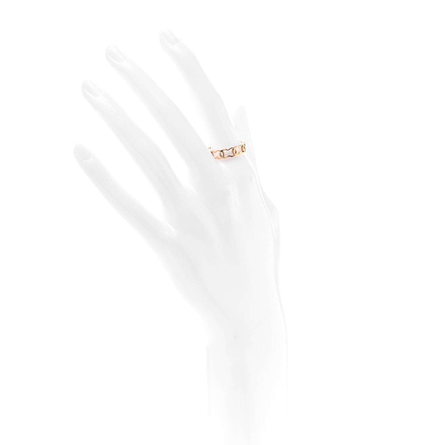 Metal CC Ring 54 6.75 Gold