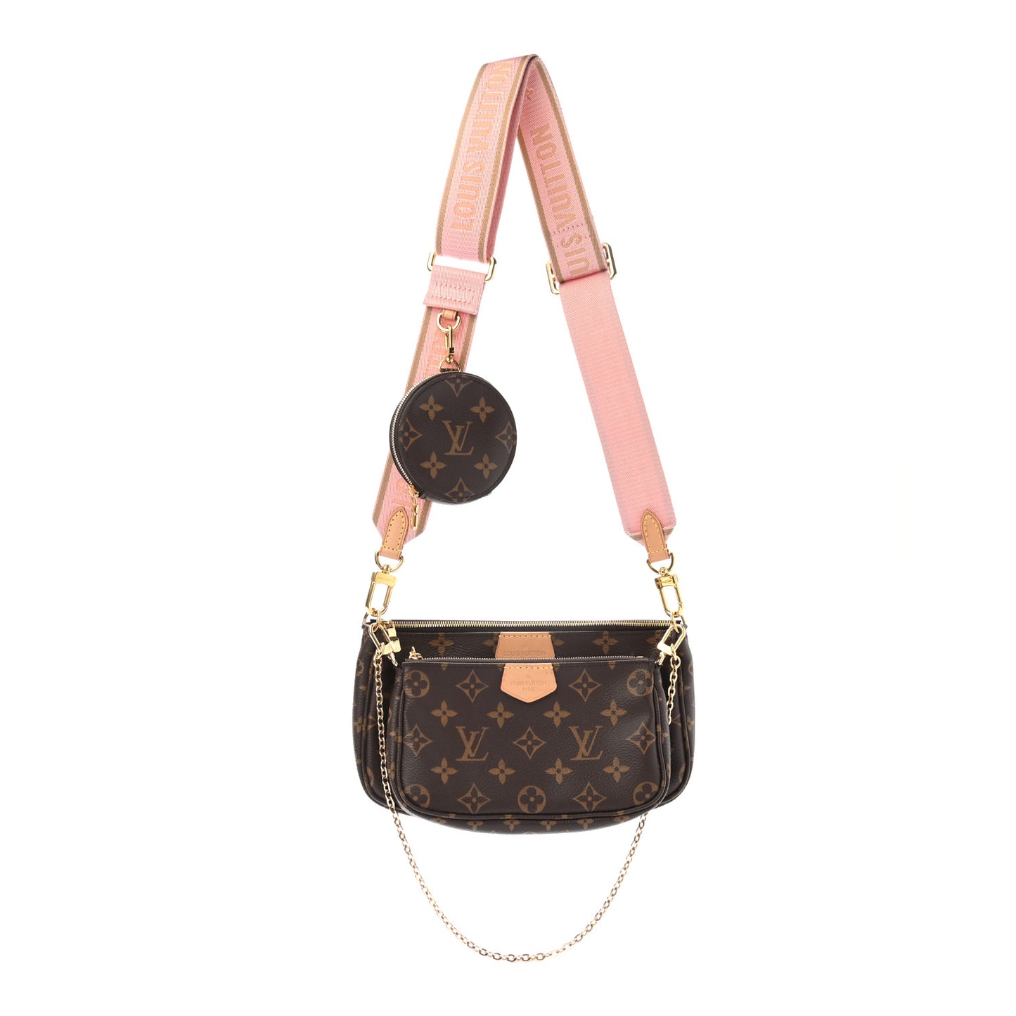 Monogram Multi Pochette Accessories Rose Clair
