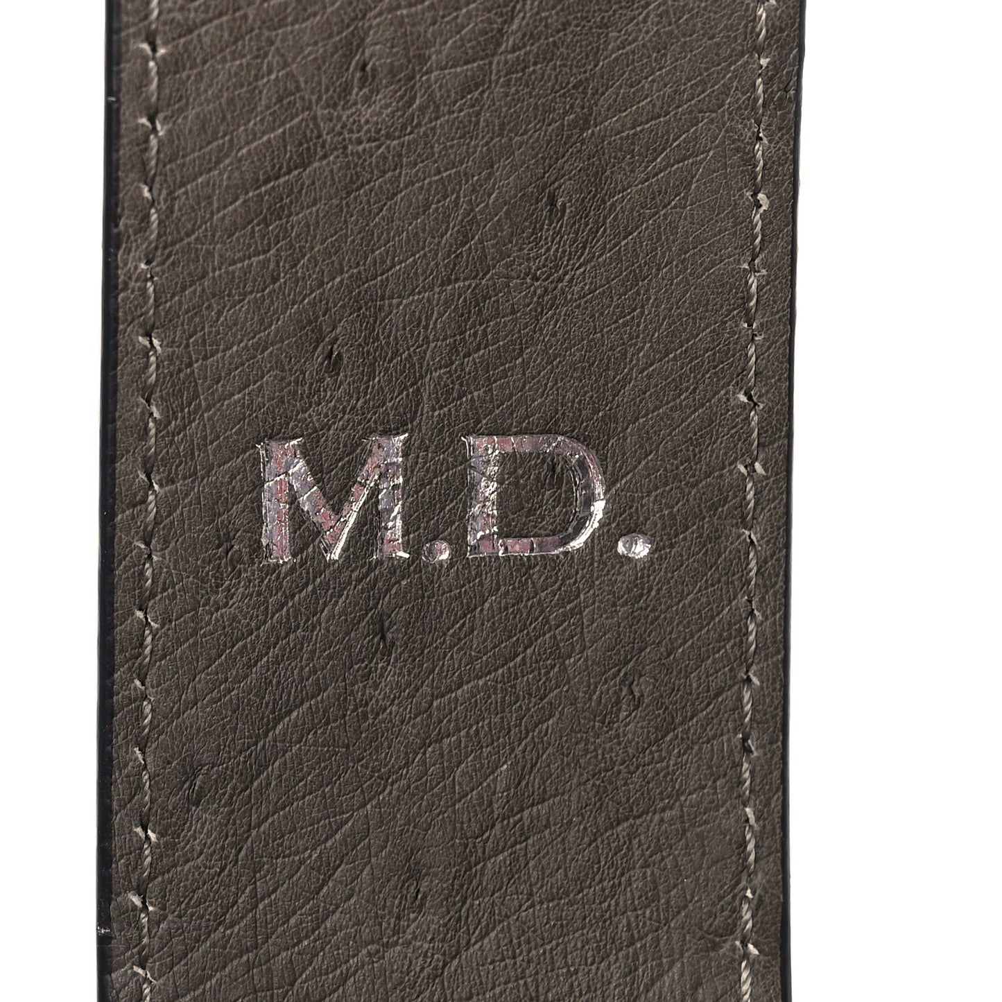 Ostrich Medium Stirrup Top Handle Bag