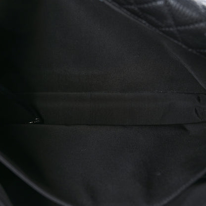 Chanel Calfskin Quilted XXL Travel Flap Bag Black 6 of 10