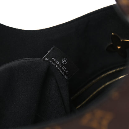Louis Vuitton Monogram Flower Hobo Black 5 of 12