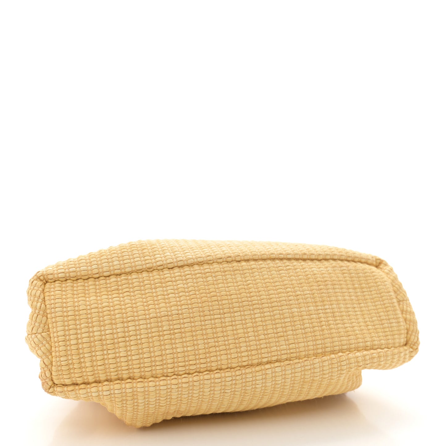 Woven Raffia Mini Cloud Chain Clutch Natural