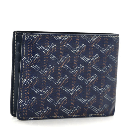 Goyard Goyardine Bi-Fold Victoire PM Wallet Navy 3 of 6
