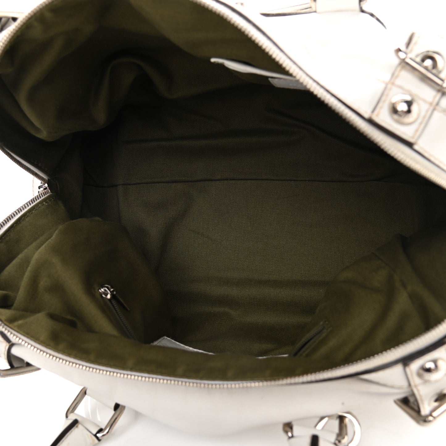 Smooth Calfskin Miss Easy Way Satchel White