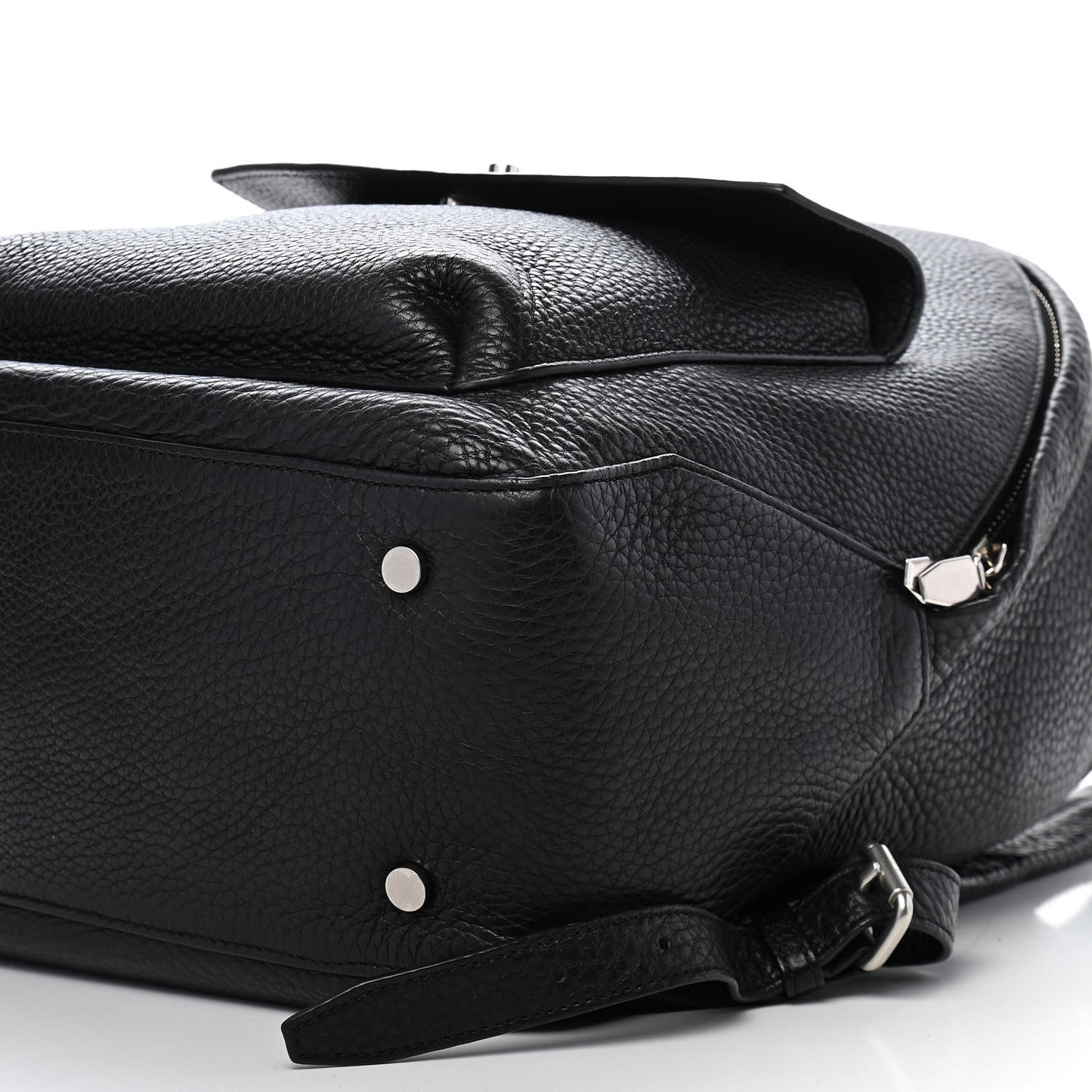 Grained Calfskin Backpack Black