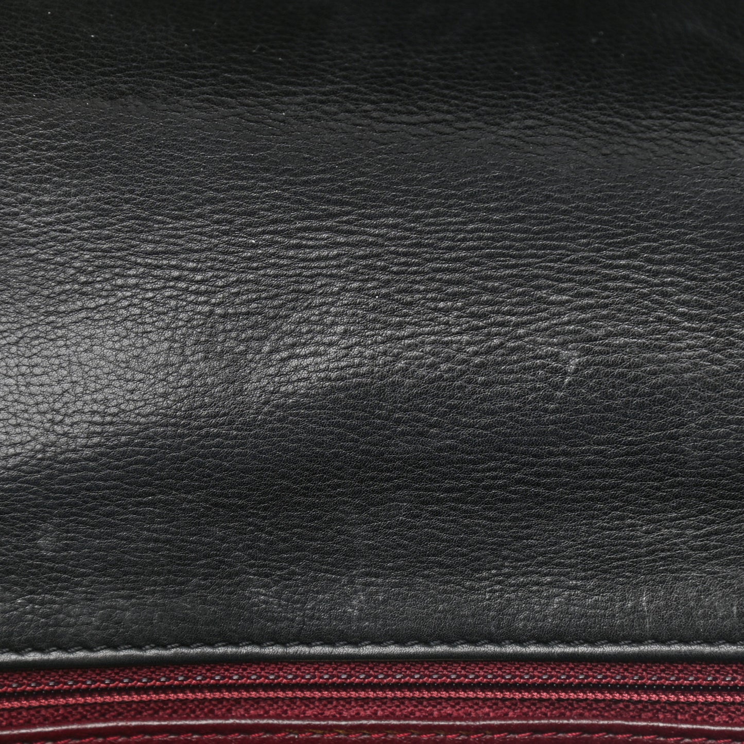 Calfskin Quilted Rock The Corner Flap Black