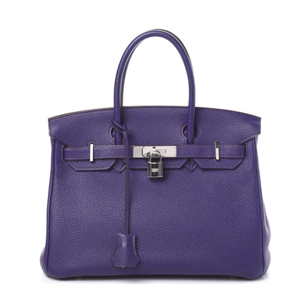 Hermes Togo Birkin 30 Iris 1 of 9