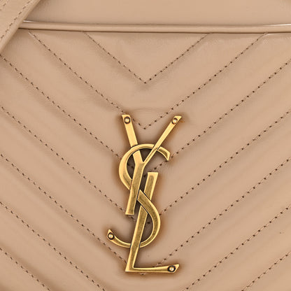 Saint Laurent Calfskin Matelasse Monogram Lou Camera Bag Dark Beige 12 of 15