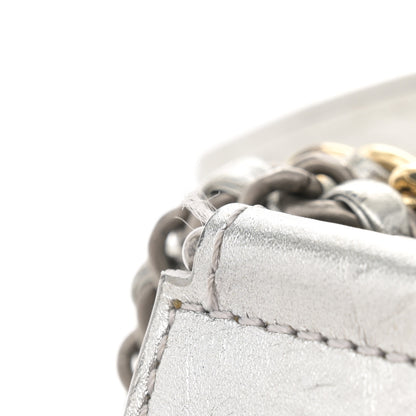 Chanel Metallic Aged Calfskin Quilted Small Gabrielle Hobo Silver 11 of 13