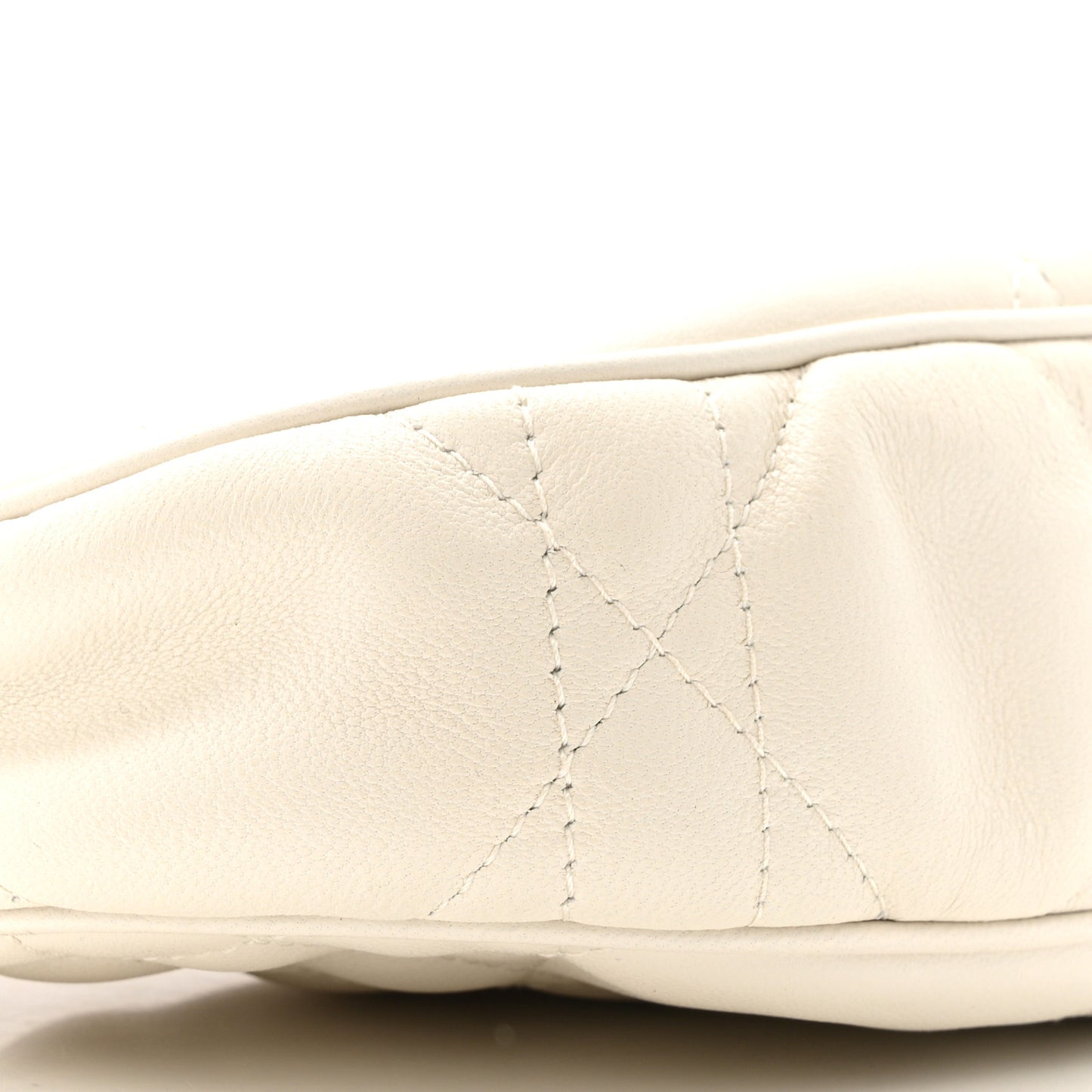 Lambskin Cannage CD Lounge Bag Latte