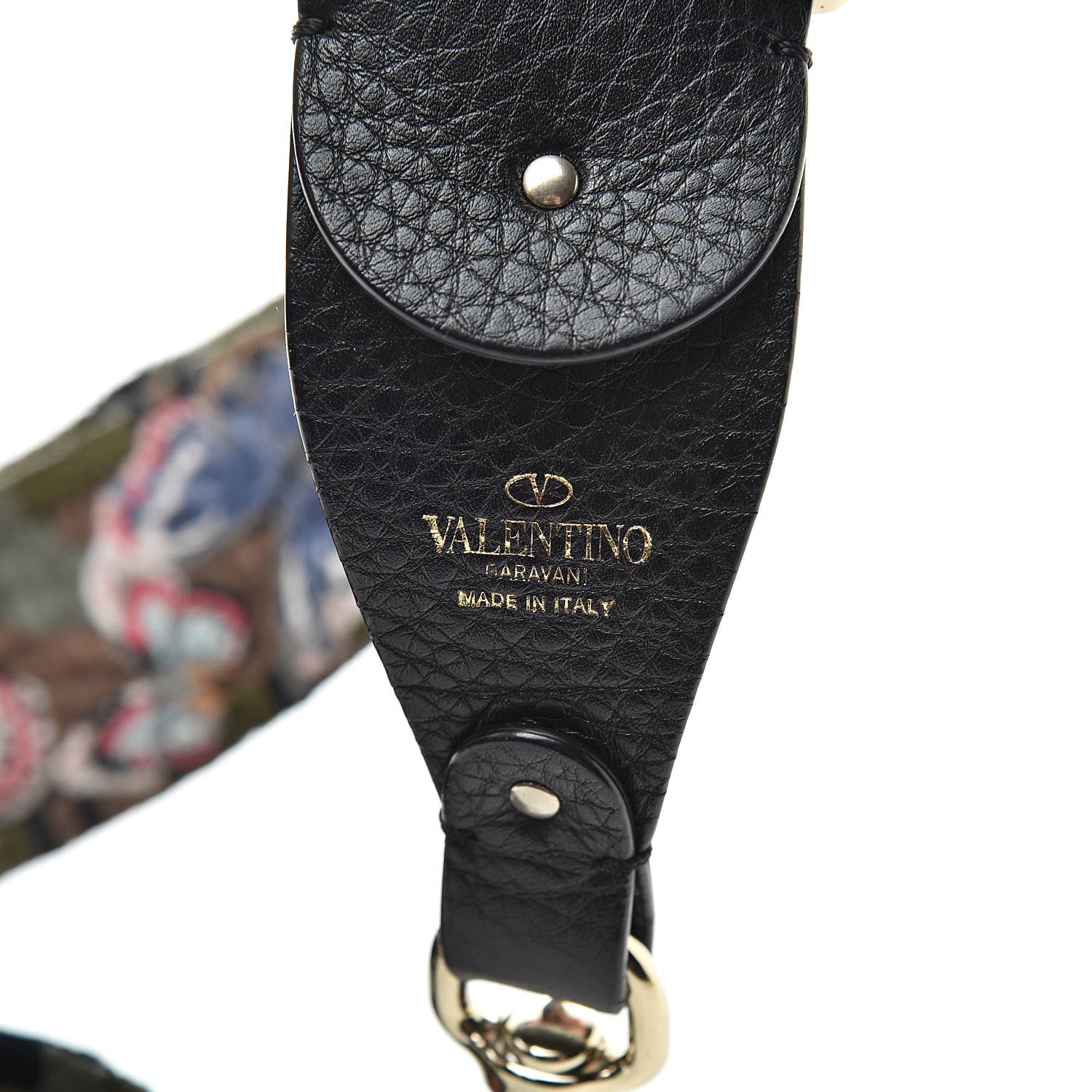 Valentino Garavani Canvas Camubutterfly Rockstud Guitar Strap Multicolor 3 of 4