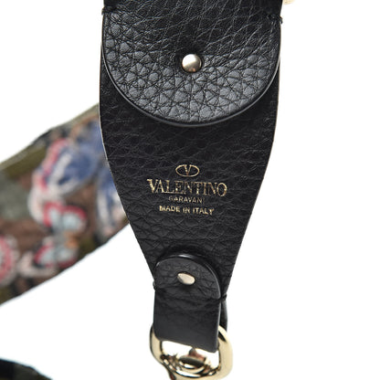 Valentino Garavani Canvas Camubutterfly Rockstud Guitar Strap Multicolor 3 of 4