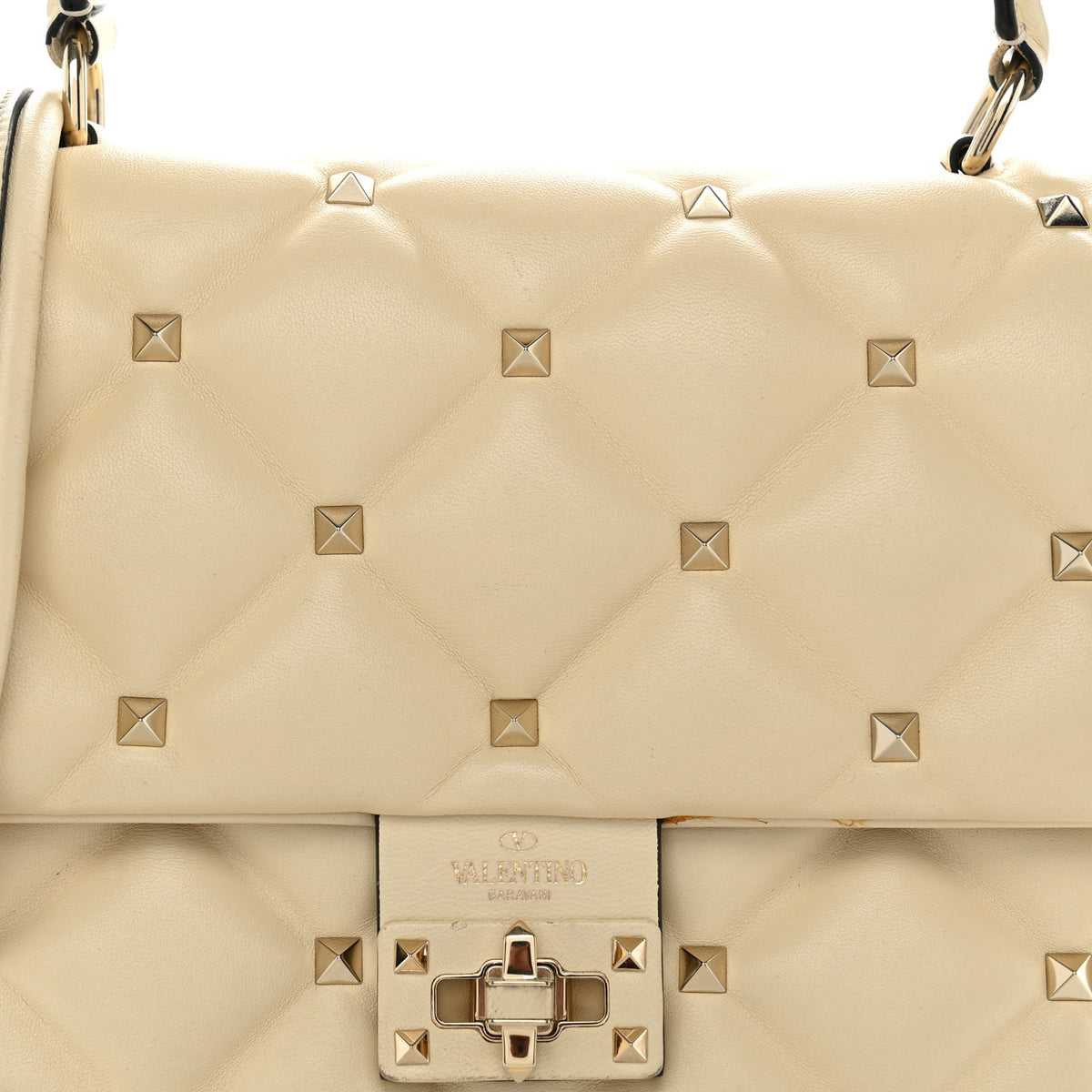 Valentino Garavani Nappa Medium Candystud Top Handle Bag Light Ivory 7 of 12