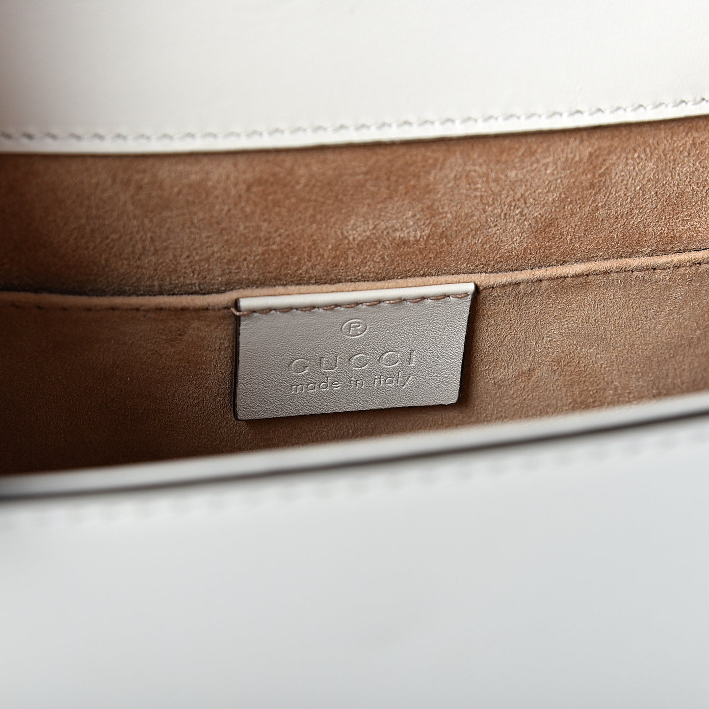 Calfskin Mini Sylvie Top Handle Bag White