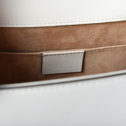 Gucci Calfskin Mini Sylvie Top Handle Bag White 5 of 12