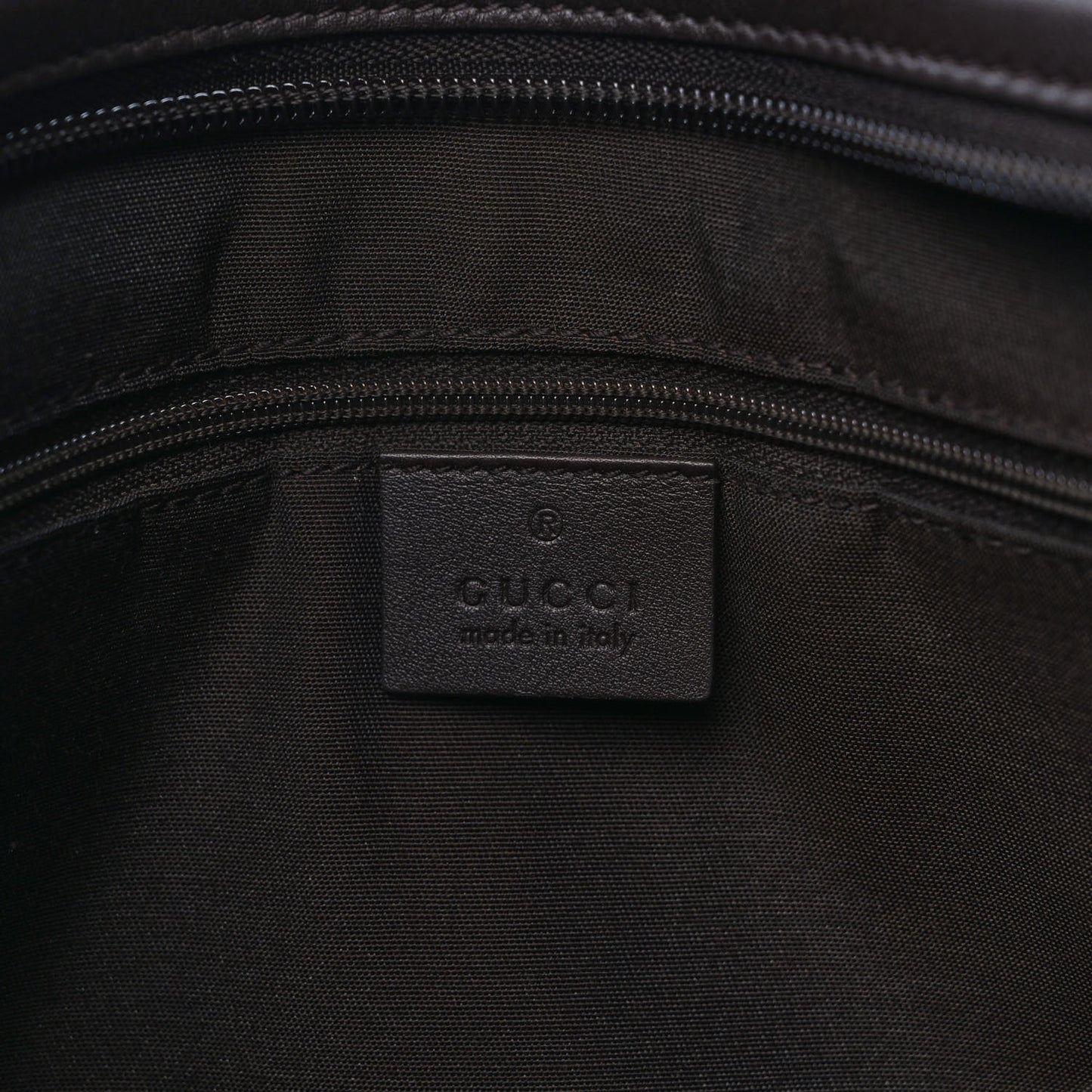 GG Plus Monogram Medium Flat Messenger Bag Dark Brown