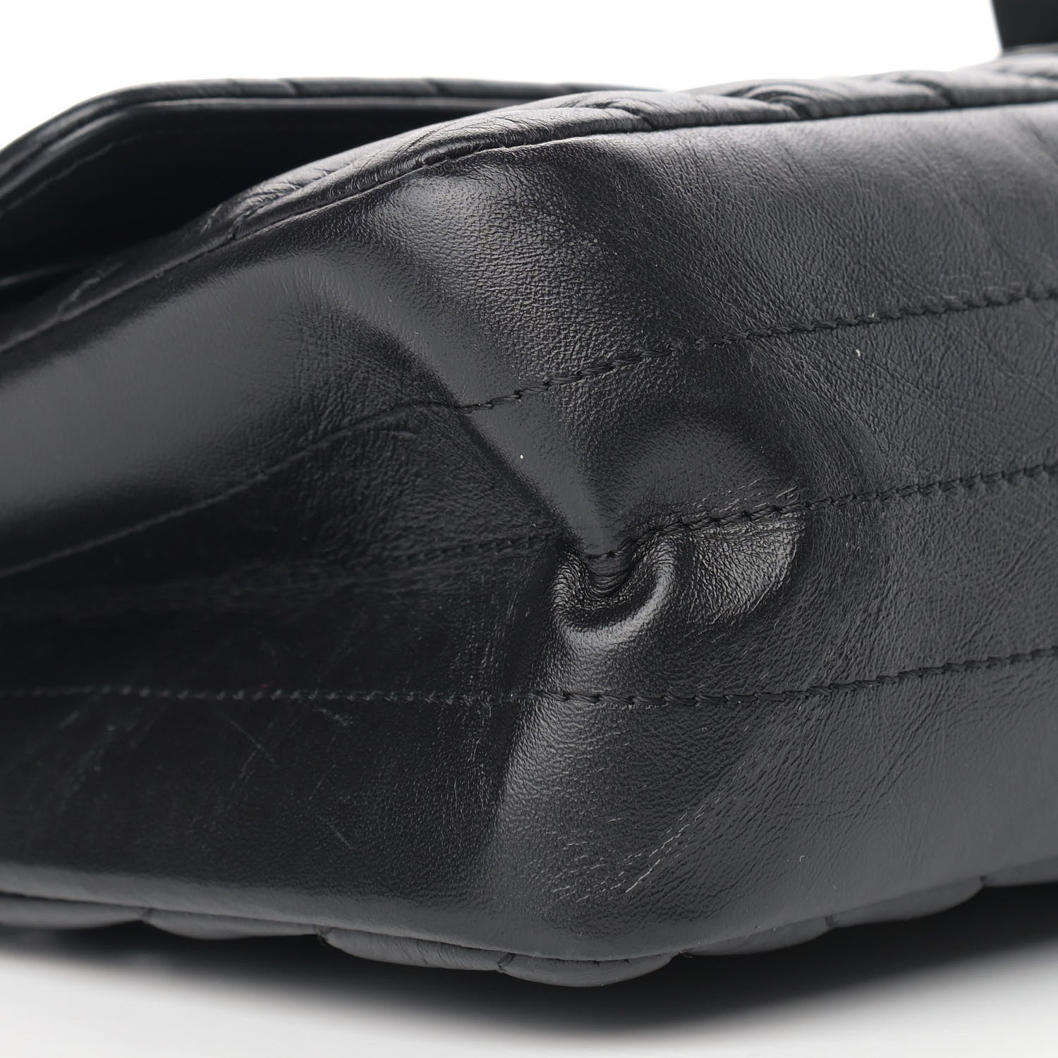Chanel Aged Calfskin Chevron Quilted 2.55 Reissue 225 So Black 7 of 8