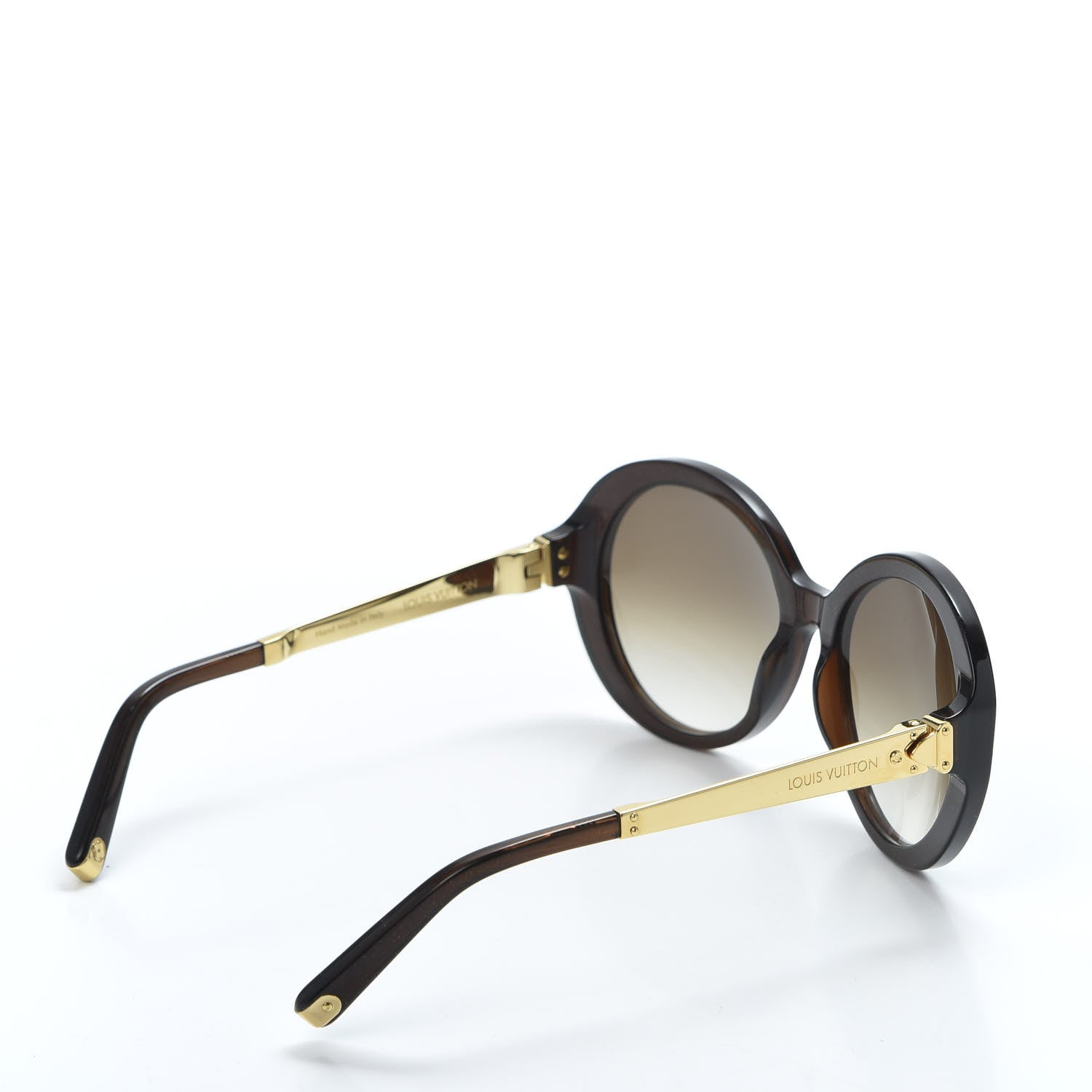 Louis Vuitton Petit Soupcon Rond Sunglasses Z0490W Brown Glitter 4 of 8