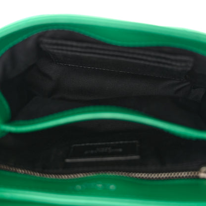 Saint Laurent Calfskin Y Quilted Monogram Toy Loulou Crossbody Bag Green Field 5 of 10