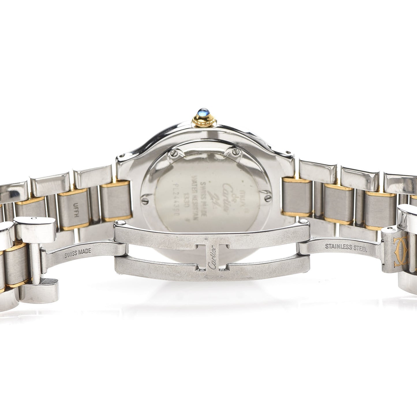 Stainless Steel 18K Yellow Gold 31mm Must De 21 Quartz Watch