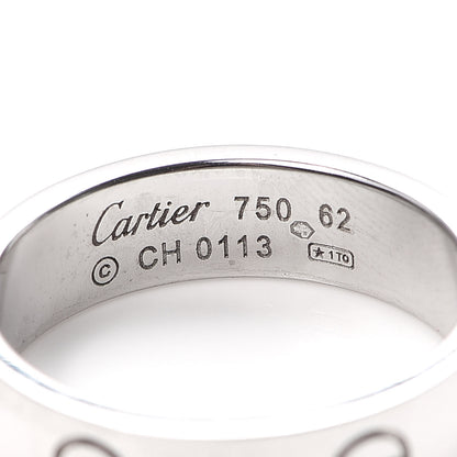 Cartier 18K White Gold 5.5mm LOVE Ring 62 10 4 of 4