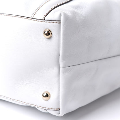 Gucci Calfskin Large Britt Shoulder Bag Off White 21 of 38