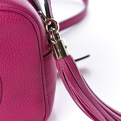 Gucci Pebbled Calfskin Small Soho Disco Bag Bright Bougainvillea 12 of 12