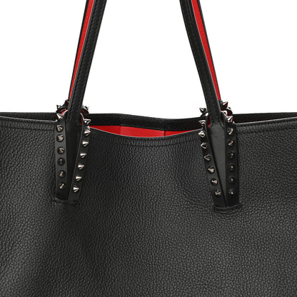 Christian Louboutin Calfskin Spikes East West Cabata Tote Black 9 of 12