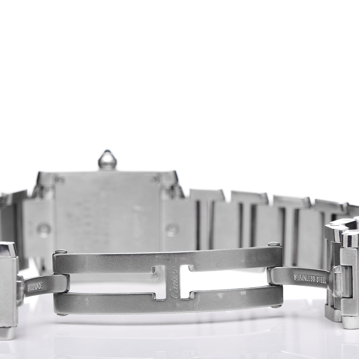 Stainless Steel 20mm Tank Francaise Quartz Watch